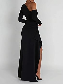 Amazon.com: EFJONE Dresses for Women 2024 Asymmetrical Neck